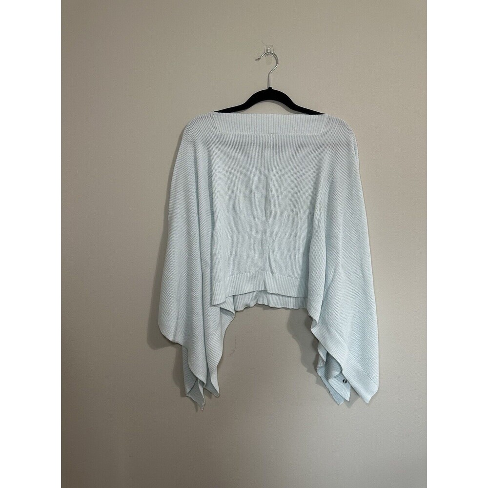lululemon athletica Light Blue Knit Poncho Shrug